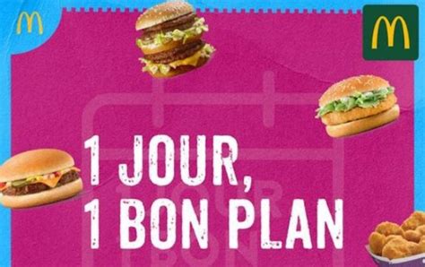 1 jour 1 bon plan mcdo.